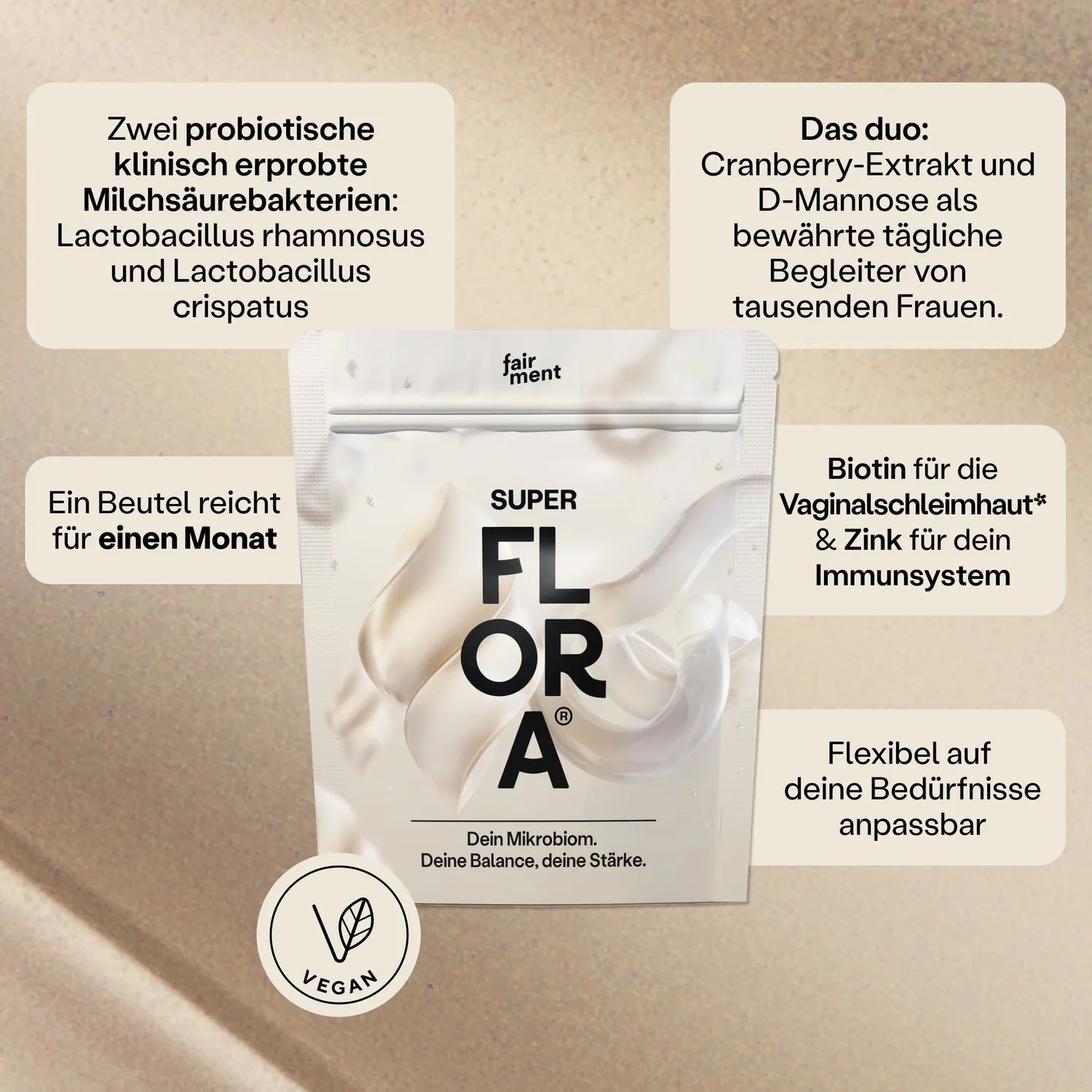 fairment SuperFlora Biotika-Pulver 75g Frauen Vaginalflora