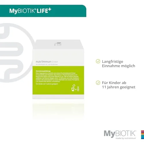 nutrimmun MyBIOTIK LIFE+ Bakterienkulturen 30 Tage Pulver Kapseln