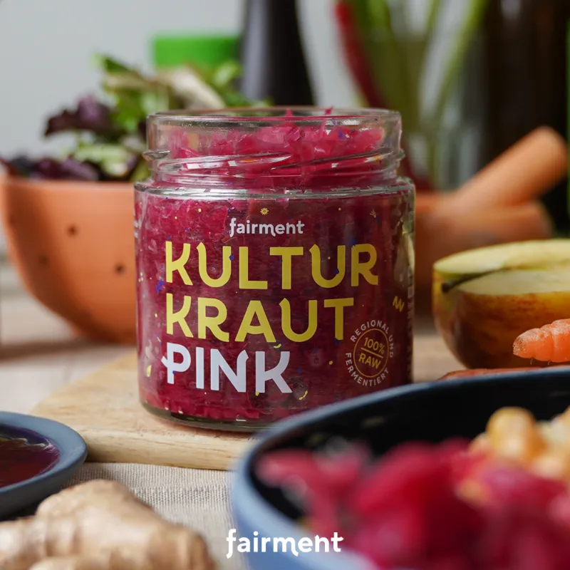 fairment Kultur-Kraut Pink fermentiert 330 g Rohkost