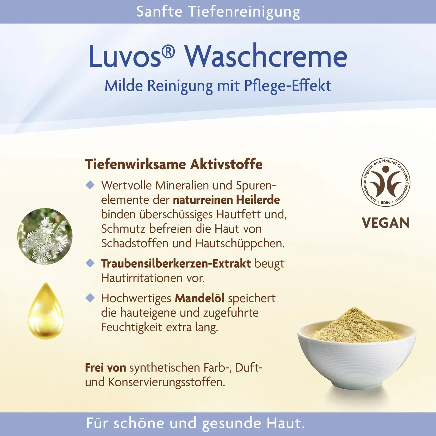 Luvos Heilerde Waschcreme 100 ml porentiefe Reinigung