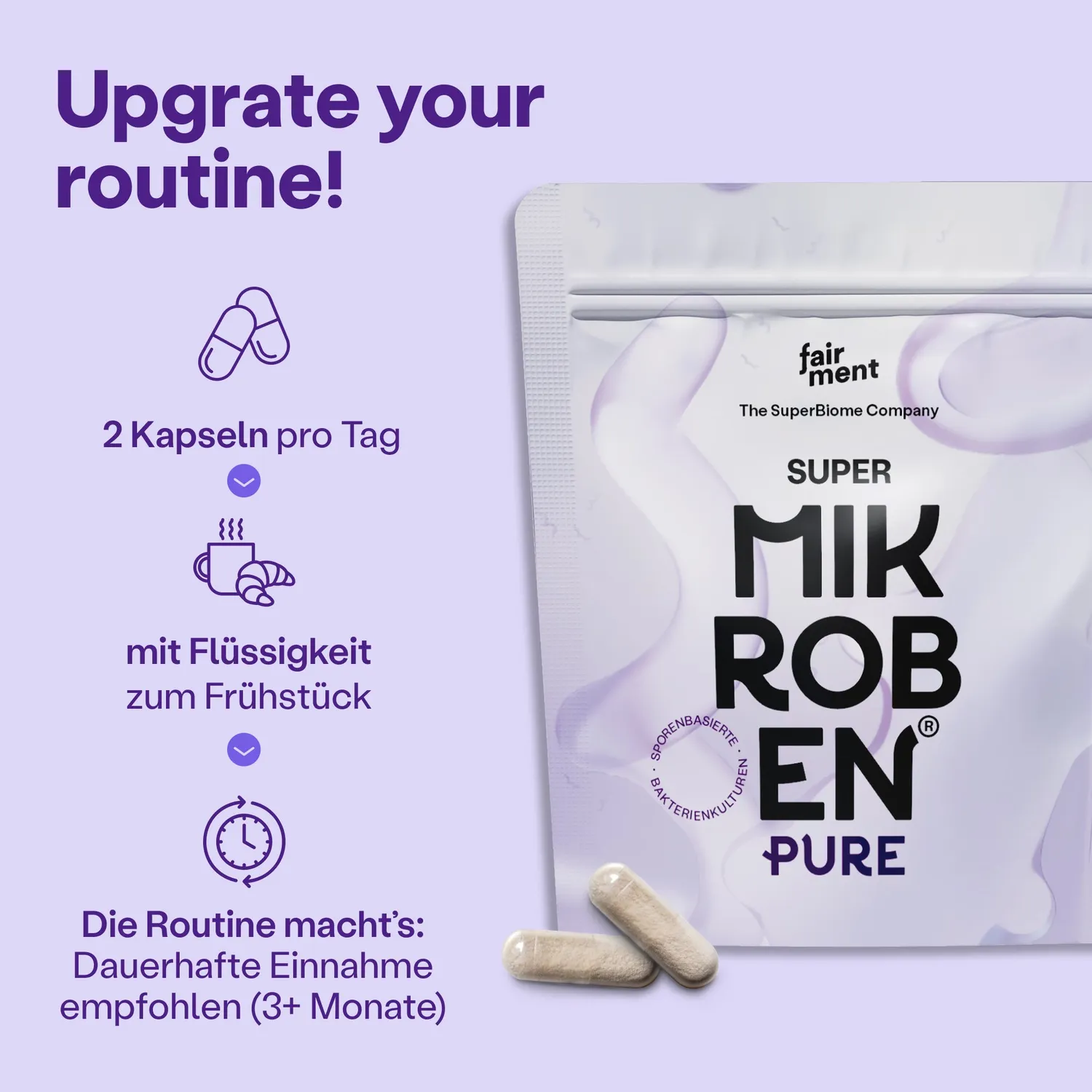 fairment SuperMikroben PURE Probiotika Kapseln 60 St sporenbasiert