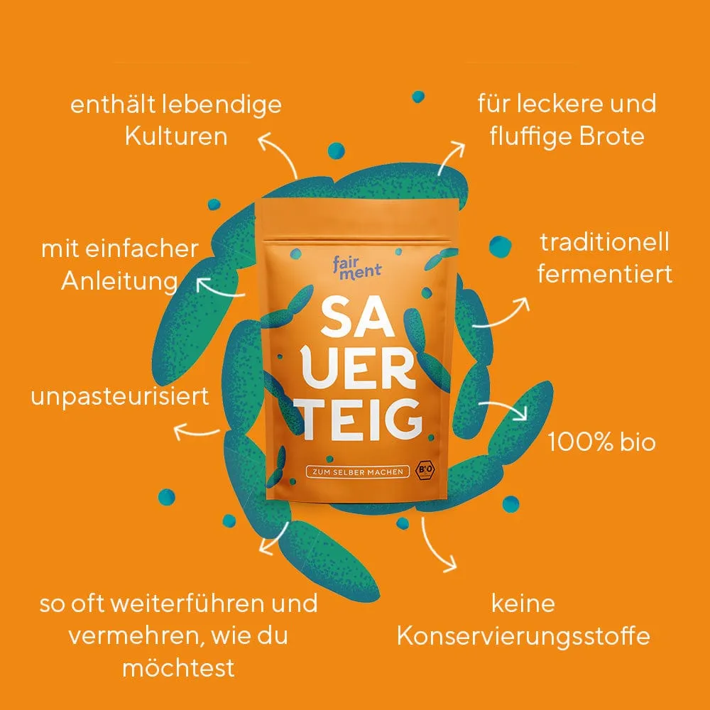 fairment Starter Bio Sauerteig Roggenmehl 150g vegan
