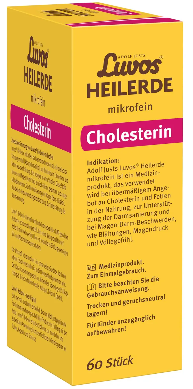 Luvos Heilerde mikrofein Kapseln 60 Stk Cholesterinbindung