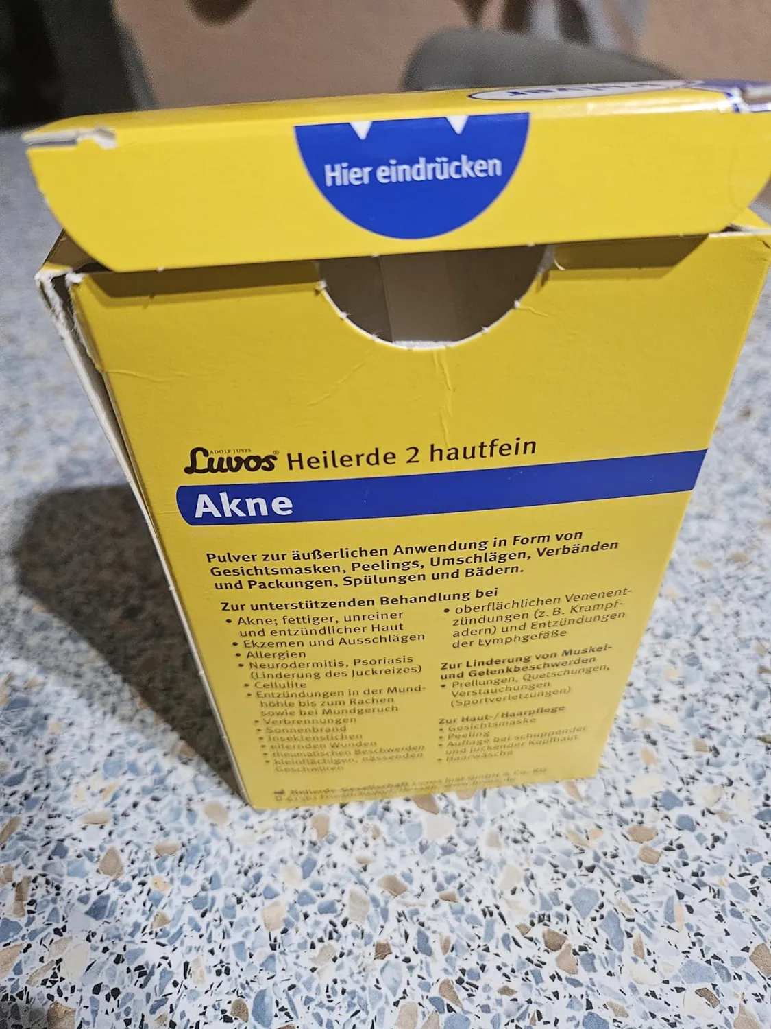 Luvos Heilerde 2 hautfein Pulver 800 g Akne Paste