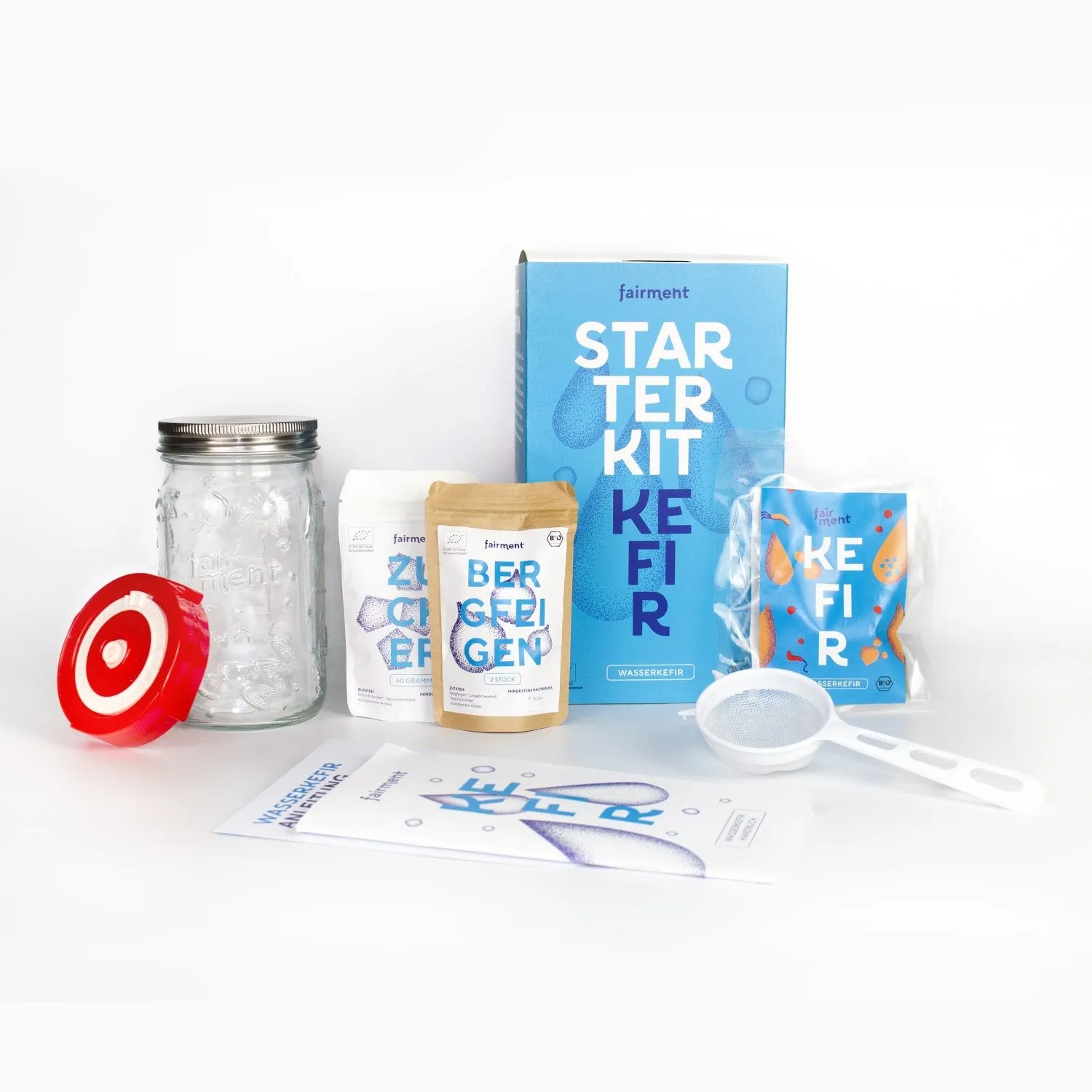 fairment Wasserkefir Starter Kit Bio Wasserkefir Set