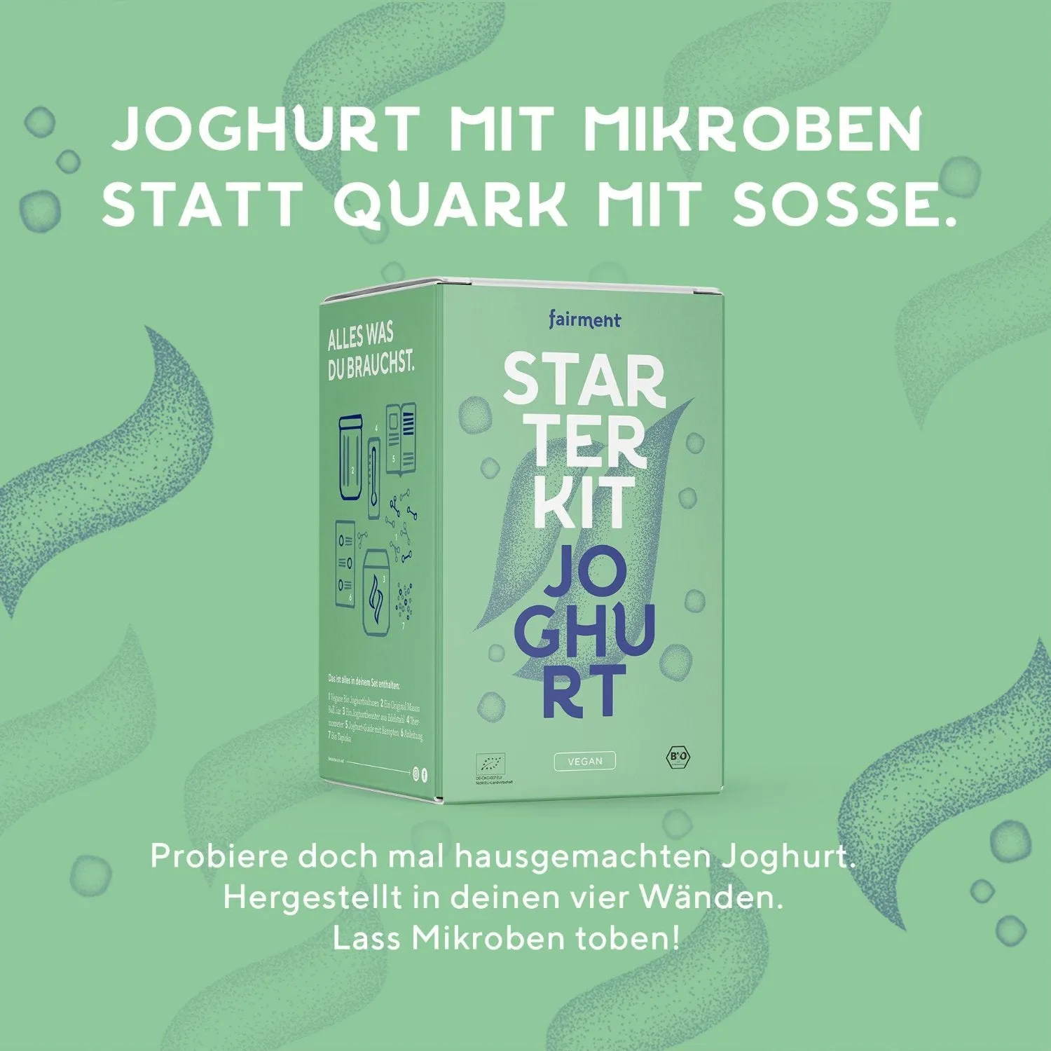 fairment Joghurt Starter Kit Joghurtbereiter vegan komplett