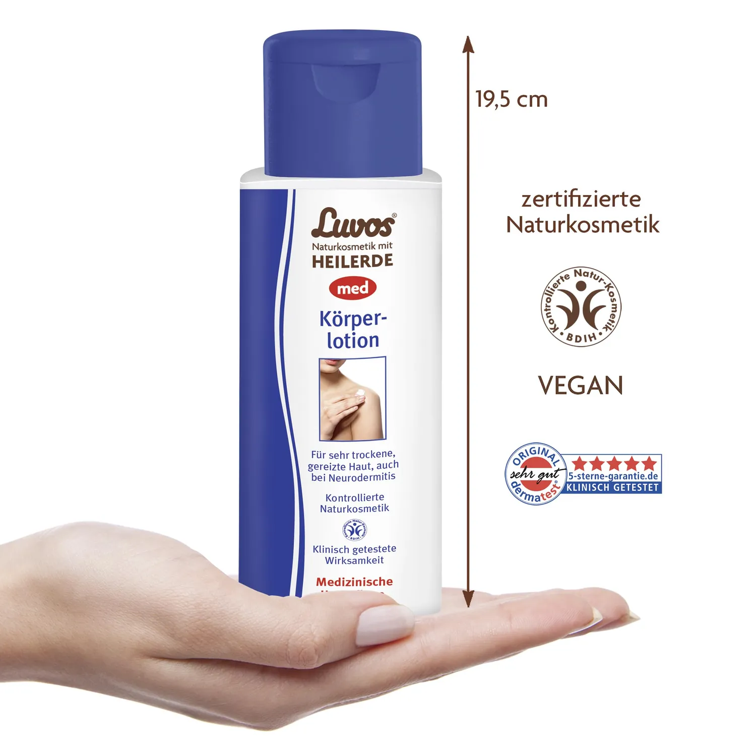 Luvos med Körperlotion 200 ml (1er Pack) trockene Haut