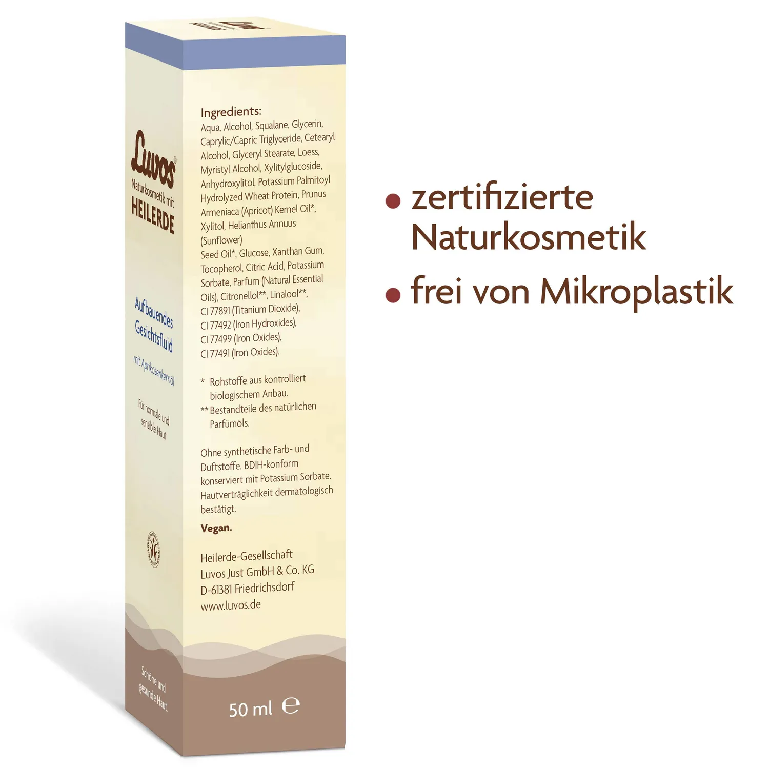 Luvos Heilerde aufbauendes Gesichtsfluid 50 ml normale Haut