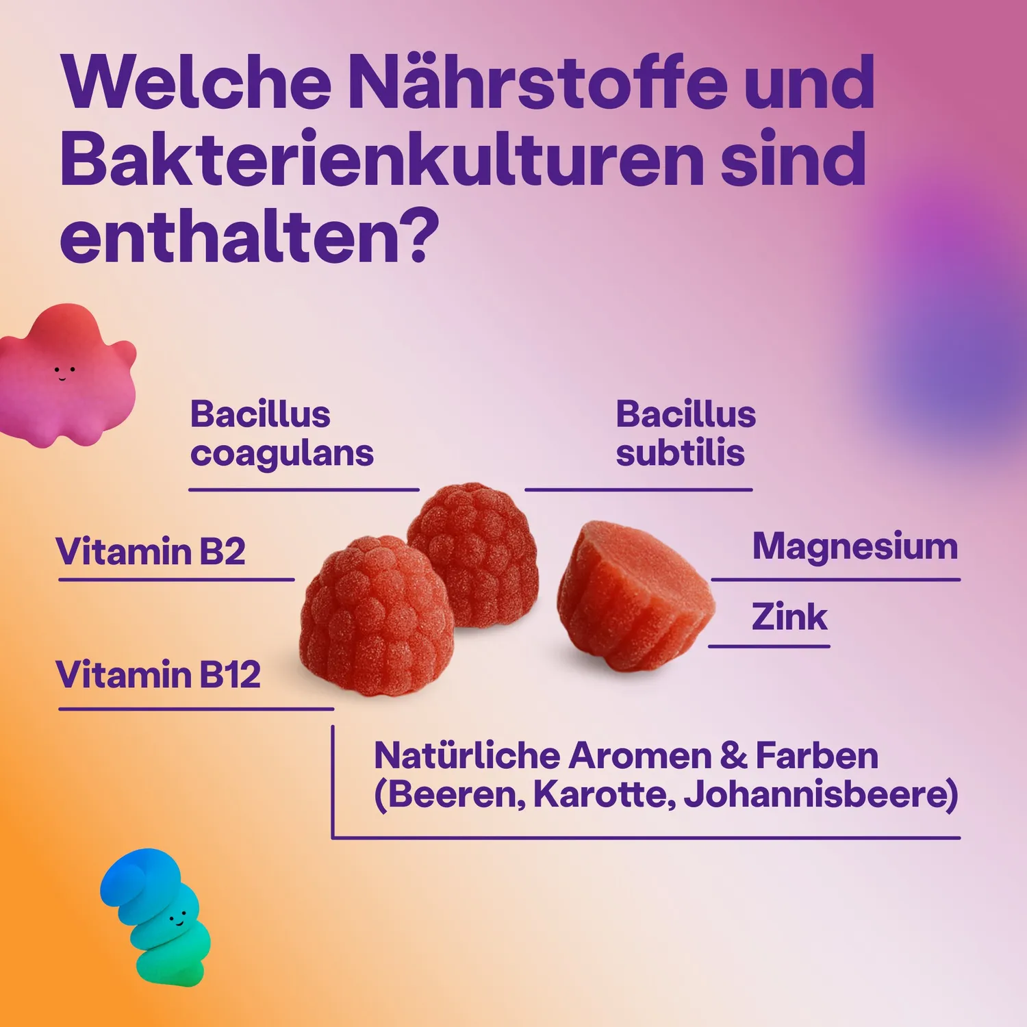 fairment TummyGummies Probiotika-Gummies 60 Stück Kinder