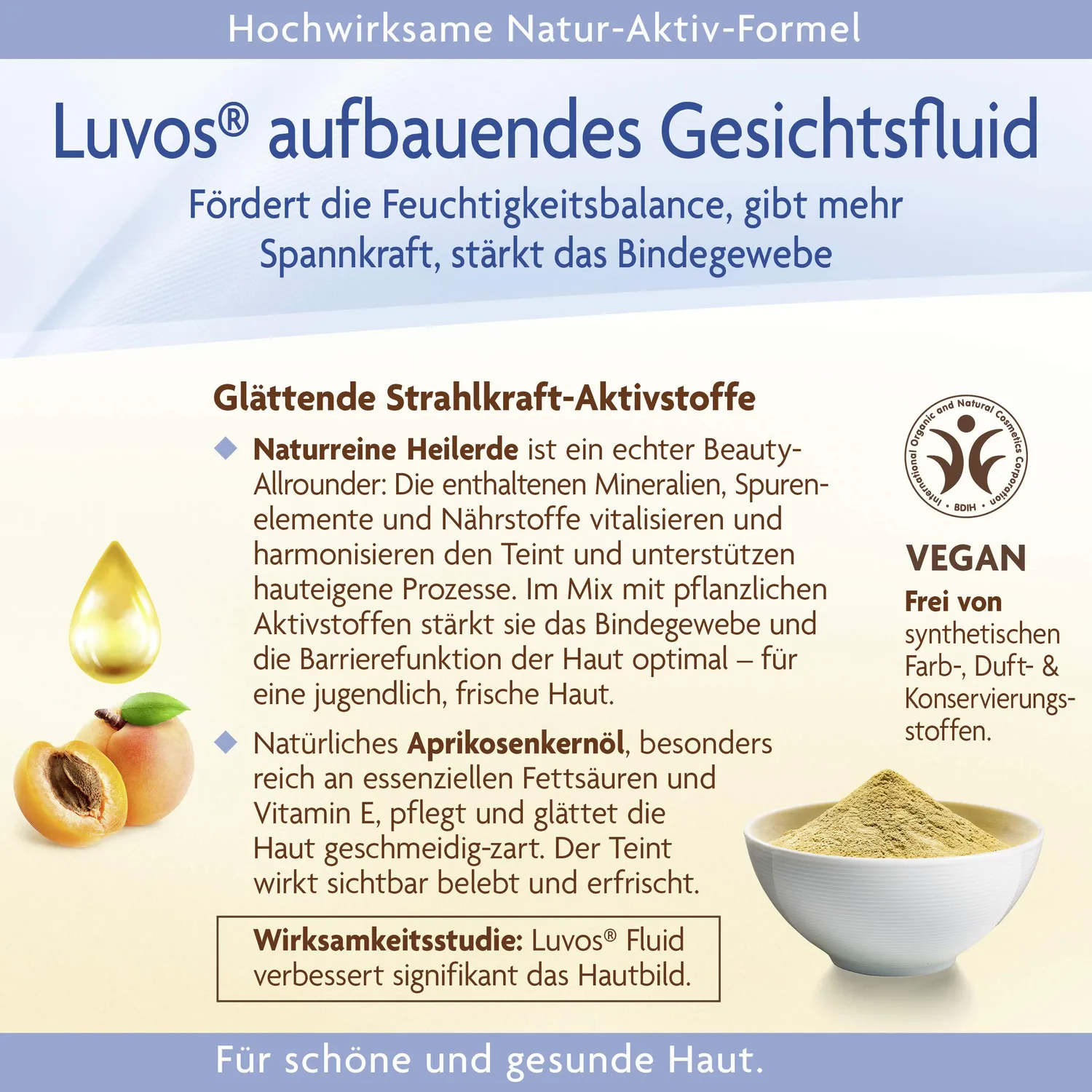 Luvos Heilerde aufbauendes Gesichtsfluid 50 ml normale Haut