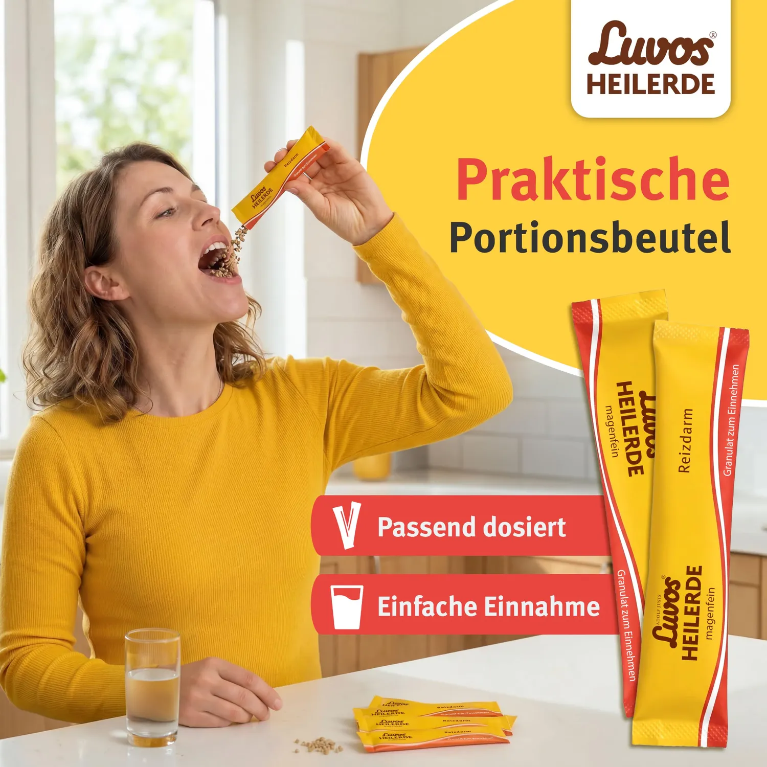 Luvos Heilerde magenfein Granulat 50 Beutel vegan