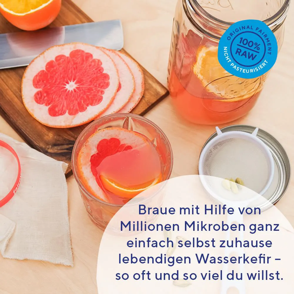 fairment Wasserkefir Starter Kit Bio Wasserkefir Set