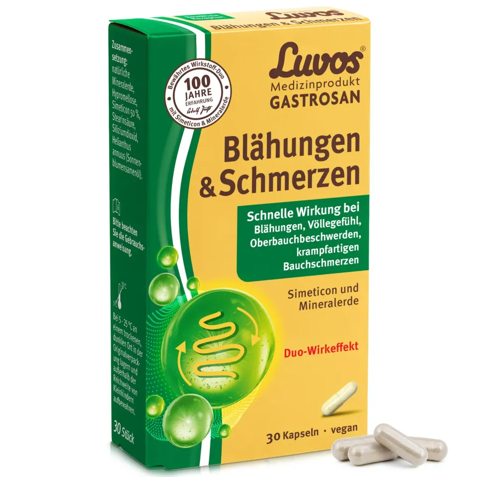 Luvos Gastrosan Kapseln 30 Stück bei Blähungen