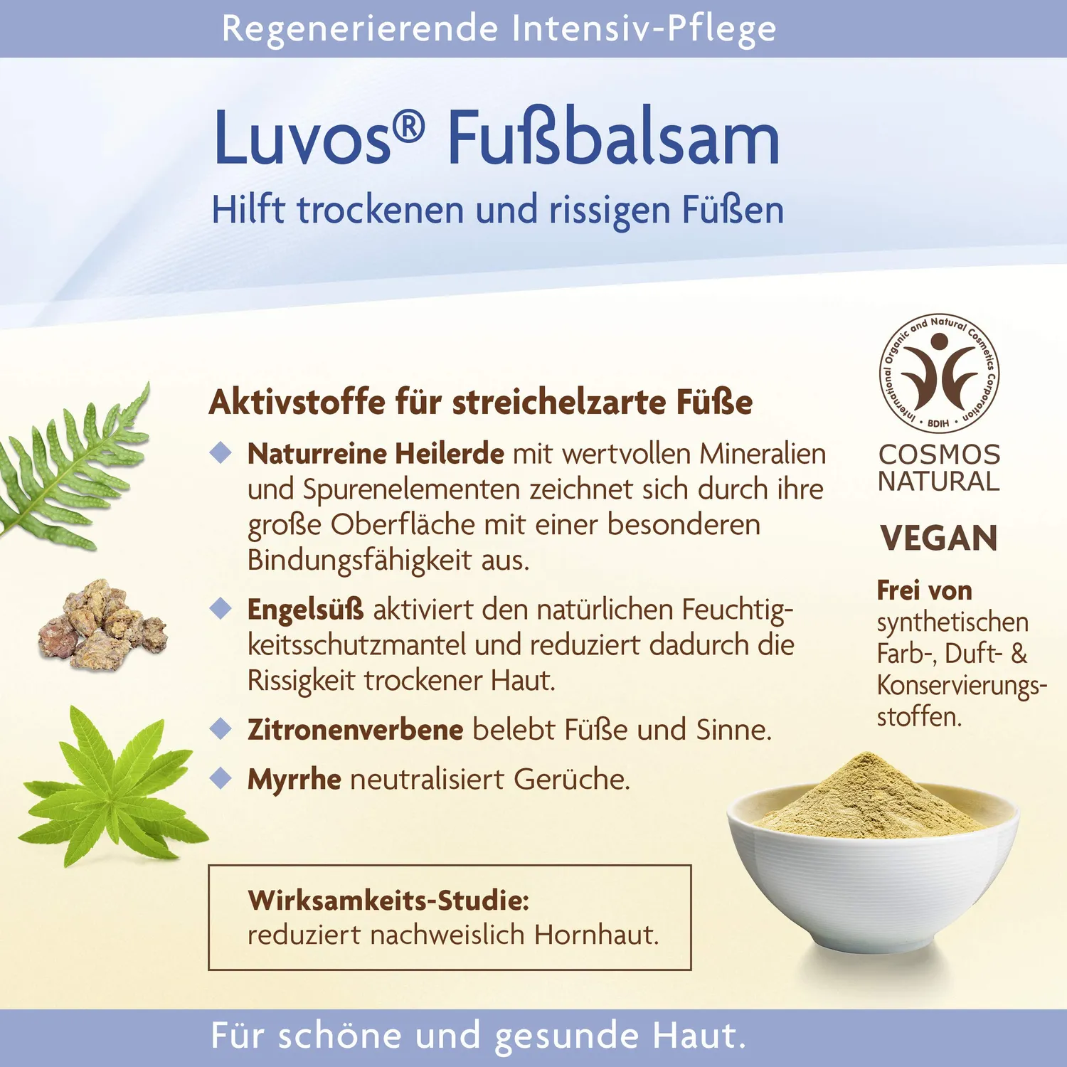 Luvos Heilerde Fußcreme Balsam 75 ml Hornhaut Desodorierend
