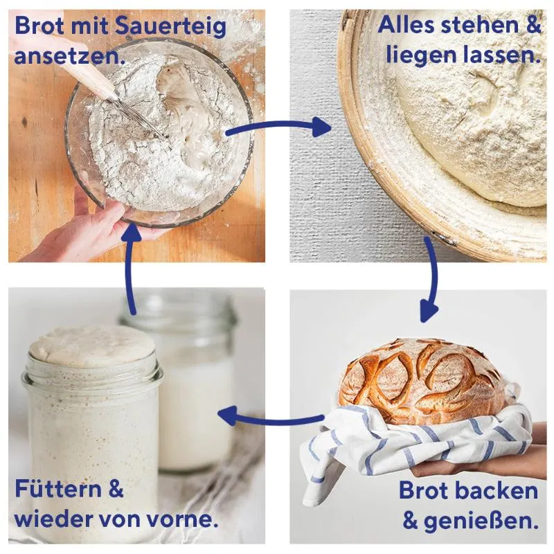 Fairment Bio Sauerteig Starter glutenfrei 150 g backfertig