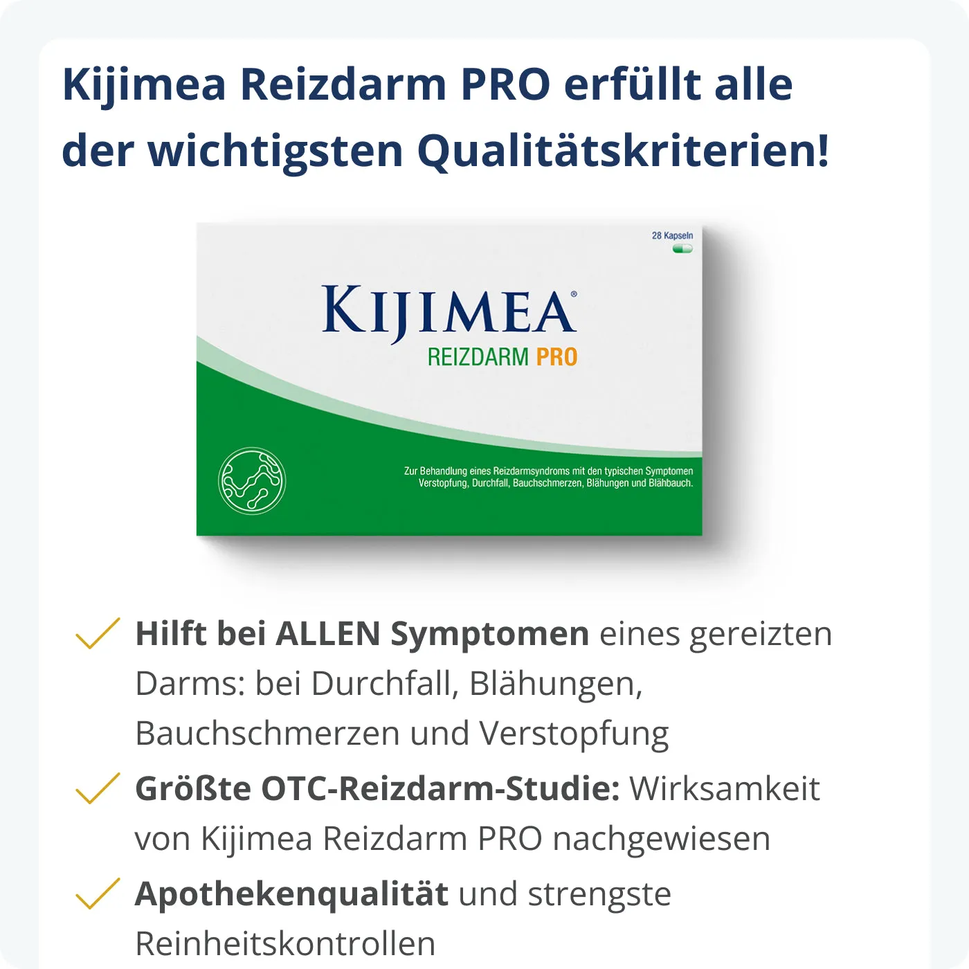 Kijimea Reizdarm PRO Kapseln 14 Kapseln bei Durchfall