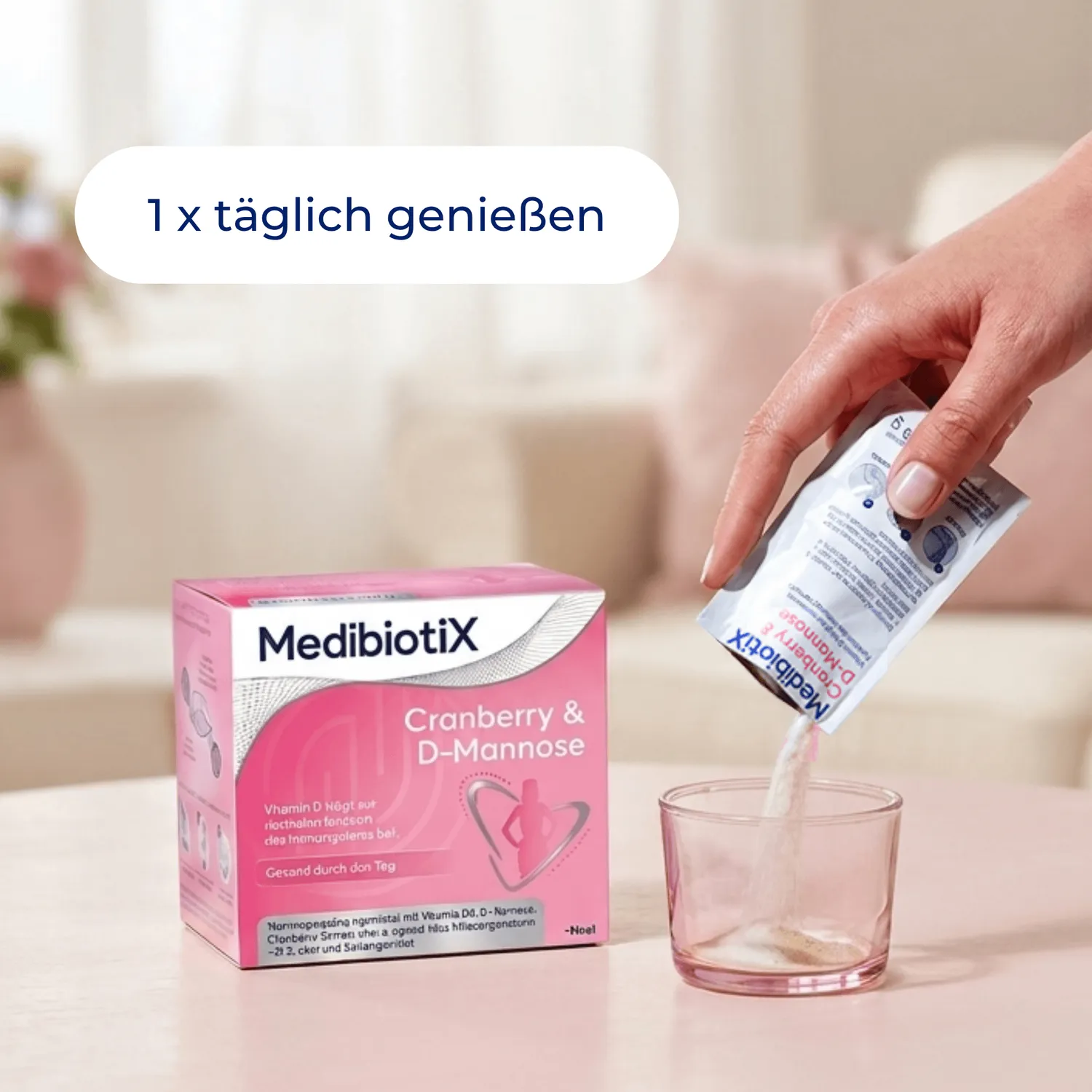 MedibiotiX Cranberry & D-Mannose Kapseln für Blase