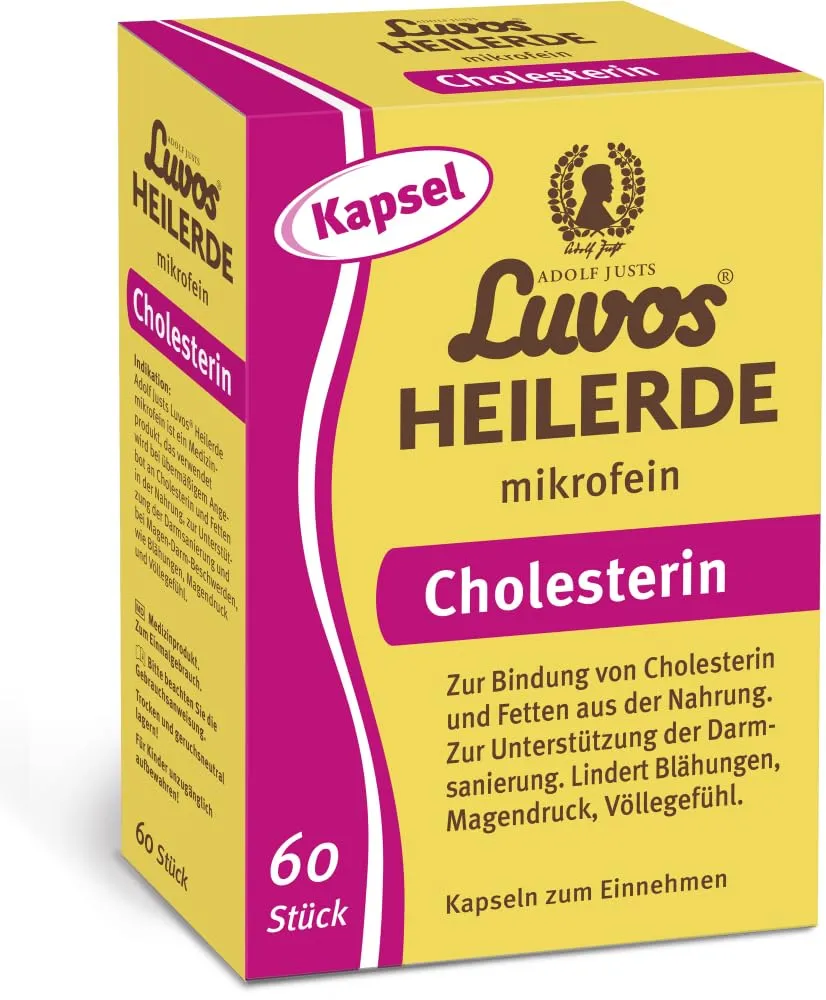 Luvos Heilerde mikrofein Kapseln 60 Stk Cholesterinbindung